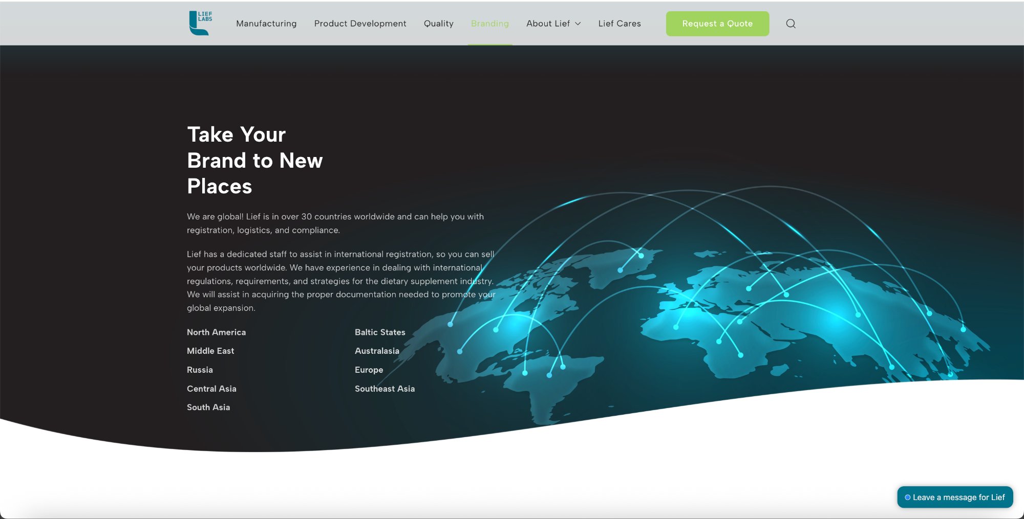 Lief Labs — International Page