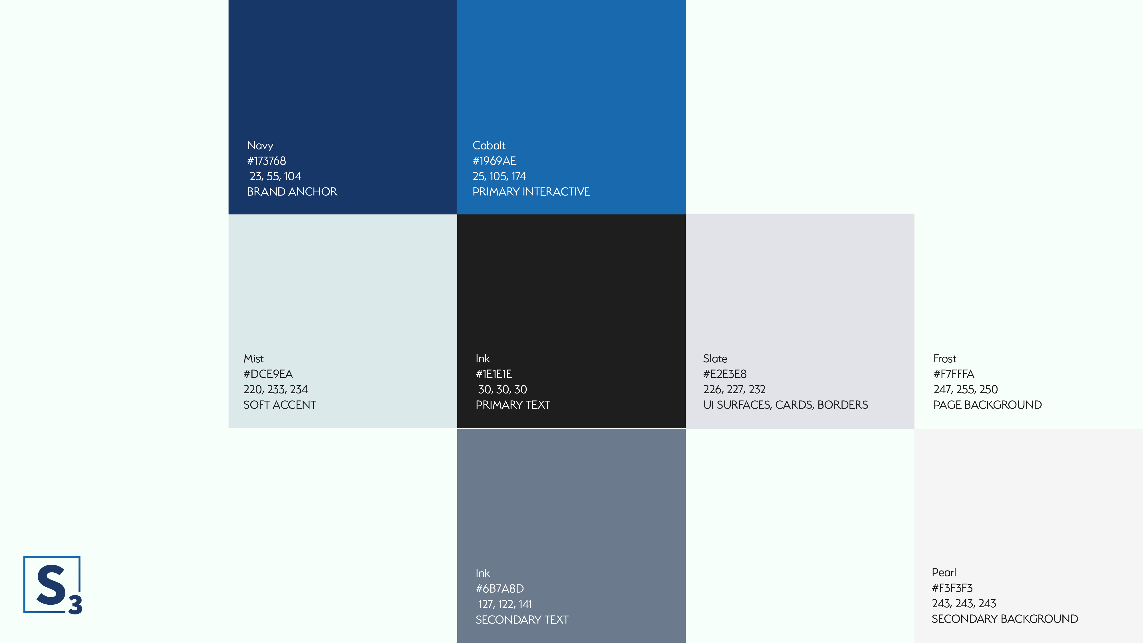 S3 Color Palette